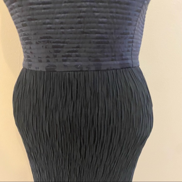 WAYNE CLARK vintage black silk evening gown - Picture 6 of 9